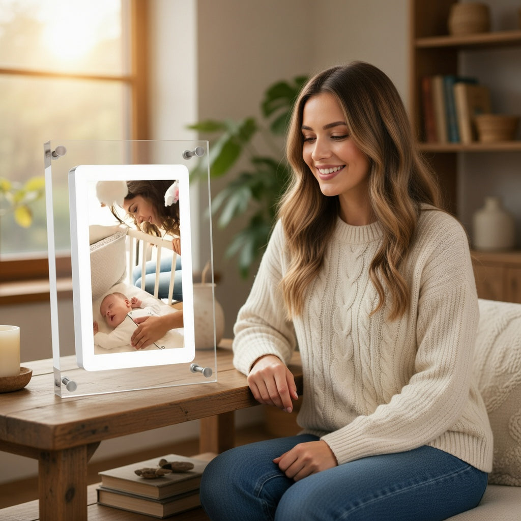 Digital Photo Frame with WiFi and Cloud Storage
